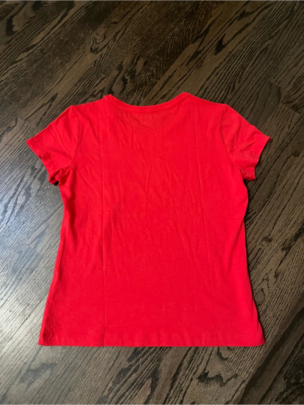 Banana Republic Short-Sleeve Timeless Tee - Red NWT size medium - Picture 3 of 4